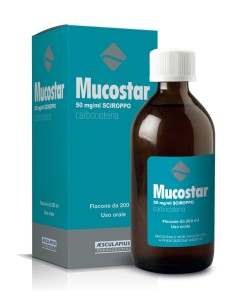 Mucostar Sciroppo 50 mg/ml Carbocisteina Flacone 200 ml